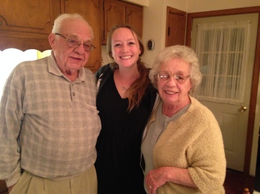 Grandpa, me and Grandma